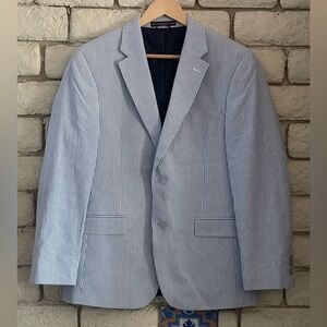 Tommy Hilfiger Navy Pinstripe Blazer